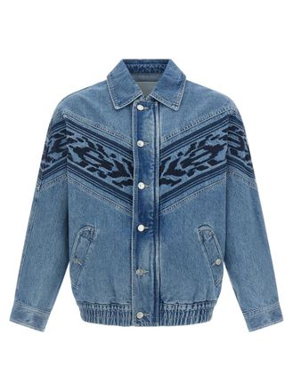 Isabel Marant Blue Shirt Collar Jacket