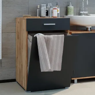 Vicco Mueble De Ba&ntilde;o Matteo, Antracita, 50 X 78.5 Cm Vicco