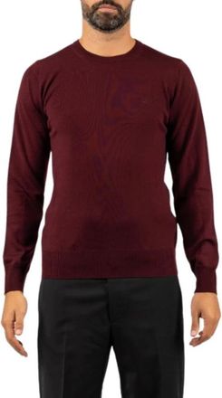 Brooksfield Maglione Girocollo - - Knitwear - Uomo - Rosso - 2XL