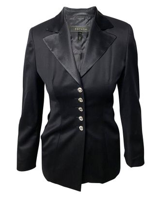 Escada Suit Trouser Set in Black Wool