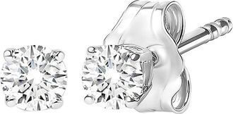 House of Brilliance Haus Of Brilliance Silver 0.20 Ct. Tw. Lab-Grown Diamond Stud Earrings