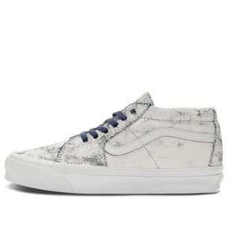 Vans OG Sk8-Mid LX Distress White Navy VN0A4BVCWTM