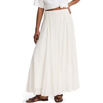 Vince Crinkled Maxi Skirt in Off White at Nordstrom, Size Xx-Small