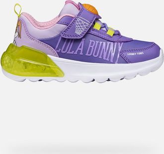 Geox Activart Illuminus Bambina Viola/verde Acido