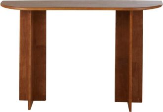 Maisons du monde Consola de madera de hevea natural