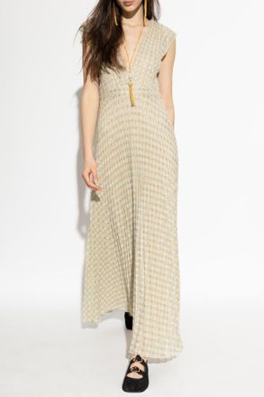 Forte_Forte Forte_forte Dress With Lurex Thread, Womens, Cream