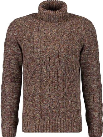 Ragman Rollkragenpullover RAGMAN, Herren, Gr. 56, rot (bordeaux, 169), 100% Baumwolle, ohne Ausschnitt, Pullover Rollkragenpullover