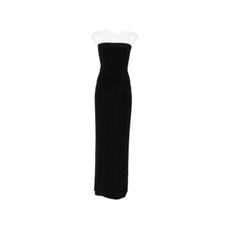 Norma Kamali Maxi Dresses, female, Black, Size: S Abito lungo senza spalline