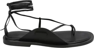 Ferragamo Womens Golia Leather Sandals In Black