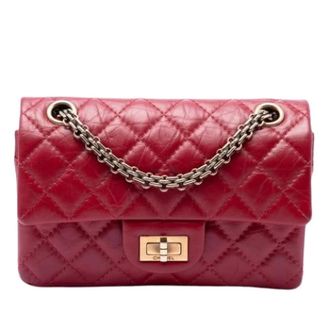 Chanel Pre-owned Vintage Quilted Crossbody Bag - Dames - Pre-owned - Rood - Maat: ONE Size Leer