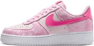 Nike Womens Air Force 1 07 Denim Shoes in Pink | IR1974-663