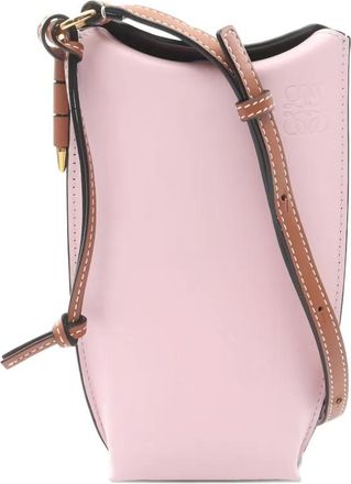 Loewe 10s gate pocket leather shoulder bag - Pink