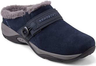 Easy Spirit Elinn Faux Shearling Mule in Dark Blue at Nordstrom, Size 6.5