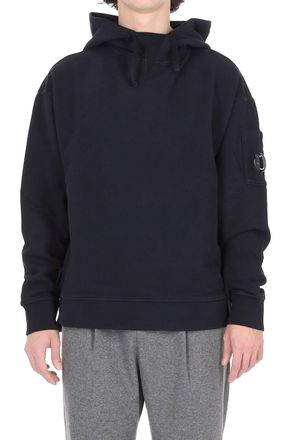 C.P. Company Brushed Cotton Hoodie with Iconic Lens Detail