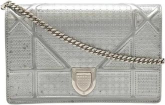 Dior Pre-owned Vintage Leren Crossbodytas - Dames - Vintage Schoudertas - Grijs - ONE Size - Leer - Vintage