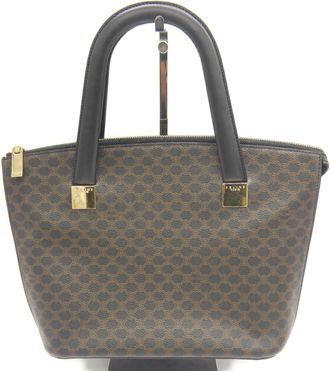 Celine Brown Pvc Leather Tote Bag (Pre-Owned)