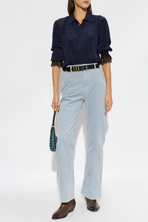 Zadig&Voltaire Evy Corduroy Trousers, Womens, Light Blue