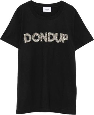 Dondup 999 T-shirt - Dames - T-shirts - Zwart - S - Katoen - Tops