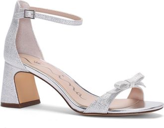 Nina Bia Ankle Strap Sandal in Silver at Nordstrom, Size 6.5
