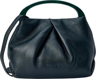 Dries Van Noten Gestructureerde Leren Handtas - Dames - Handtassen - Zwart - ONE Size - Leer - Tassen