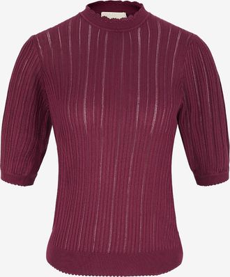 Ulla Johnson Top mit Rundhalsausschnitt und Puff&auml;rmeln Gemma