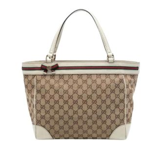 Gucci Pre-owned Tote Bags, female, Beige, Size: ONE SIZE Pre-owned Mayfair Tote Bag