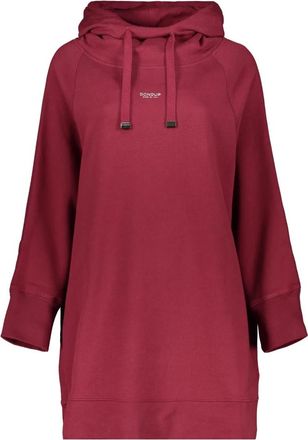 Dondup Cotton Oversize Hoodie - Dames - Hoodies - Rood - XS - Katoen - Hoodies & sweatvesten