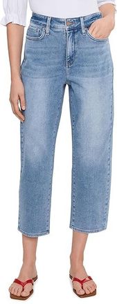NYDJ Petite Kasey Stovepipe Ankle Jeans Womens Clothing Mist Springs : 14P 26, Cotton/Denim/Elastane