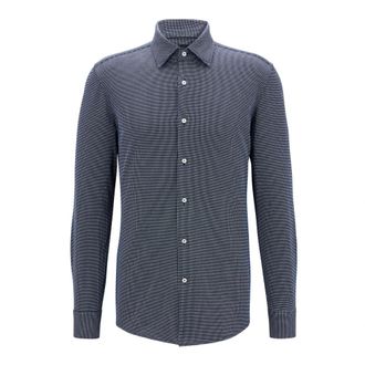 HUGO BOSS Hugo, Formal Shirts, male, Blue, Size: XL Formal Shirt