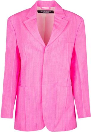 Jacquemus Fuchsia Single Breasted Blazer