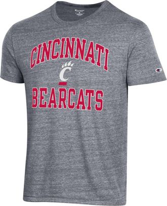 Champion Tri-Blend Tee Cincinnati Bearcats In Gunsmoke Heather
