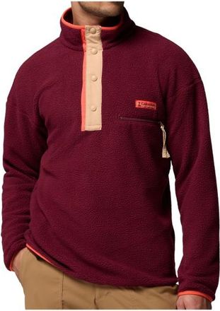 Columbia Helvetia II Half Snap Fleece Fleecepullover für Herren | rot