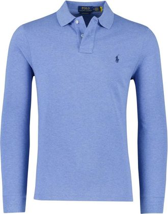 Polo Ralph Lauren Tops, Heren, Blauw, M, Katoen, Custom Slim Fit Polo