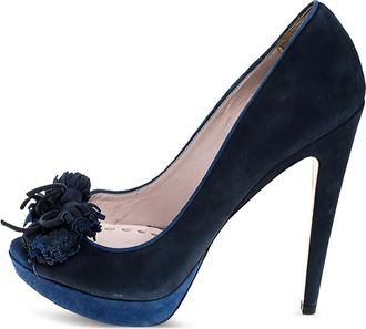 Miu Miu Pumps con plateau 135mm 2023 - Blu