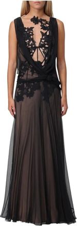 Alberta Ferretti Abito lungo in seta - - Dresses - Donna - Nero - M