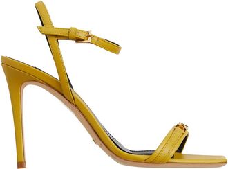 Elisabetta Franchi Womens Leather Shoes - Mustard - Size EU 38