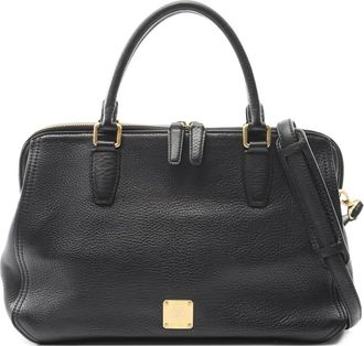 MCM leather two-way handbag - Black