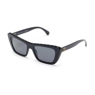 Chanel Ch5540 Butterfly Sunglasses - female - Chanel - Sunglasses - Black - 54 MM - Accessories