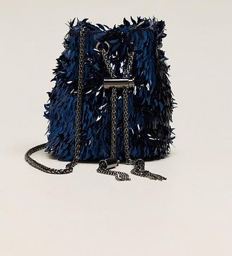Maeve Beaded Mini Bucket Bag