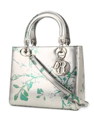 Dior Borsa a mano Lady Dior a fiori anni 2020 - Grigio