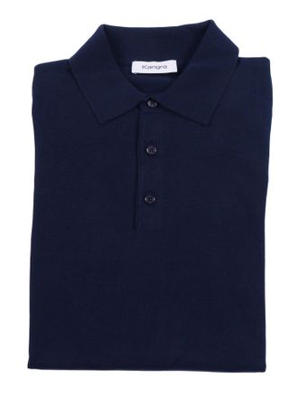 Kangra Cashmere Kangra Kasjmier Polo Con Bottoni Rasata Calata