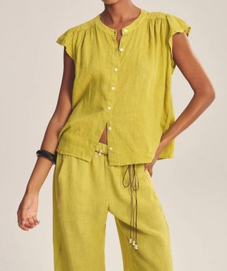 Velvet Janey Tee In Citron