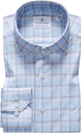 Emanuel Berg Byron 4 Flex Light Blue Plaid