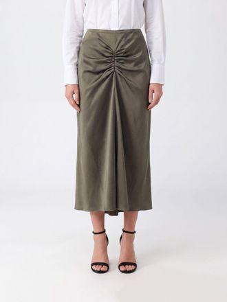 Victoria Beckham Gonna tubino midi a vita alta con arricciatura
