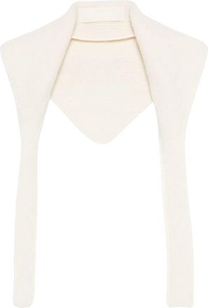 Jacquemus Structured Ribbed-Knit Collar Scarf
