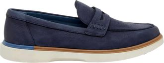 Hush Puppies Mens Hush Puppies Leo Penny Loafer Navy LEOPENNY-NAVY