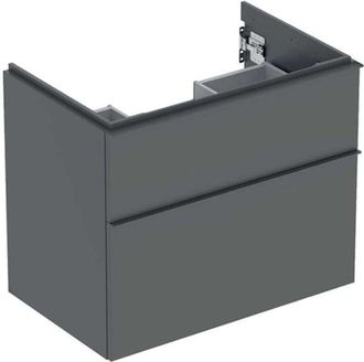 Keramag Geberit Icon Mueble Bajo Lavabo, 2 Cajones, 74x61,5x47,6 Cm