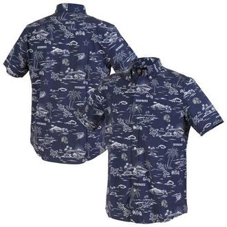 Reyn Spooner Mens Reyn Spooner Navy Dallas Cowboys Kekai Performance Button-Down Shirt at Nordstrom, Size Xxx-Large