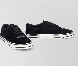 Dolce & Gabbana calfskin low-top lace-up sneakers