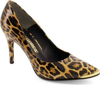 Andrea Womens Animal Print Stiletto Pumps In Leopard